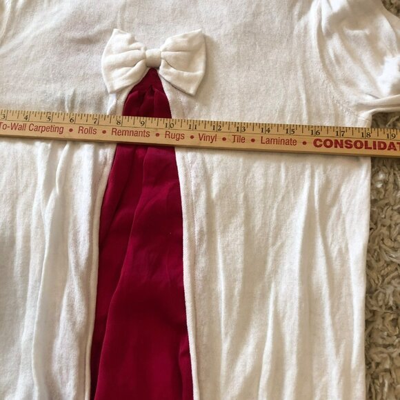 Disney Parks Minnie Mouse Sweater Women's Sz M Bow Flare Lightweight Rhinestones - Picture 7 of 8